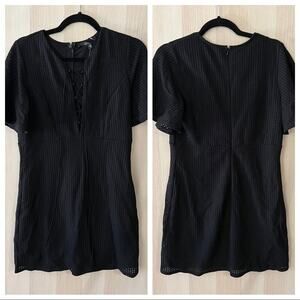 Guess Perforated Lace Up Mini Dress NWOT